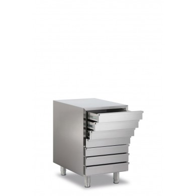 CASSETTIERA INOX VASSOIO PIZZA 60X40